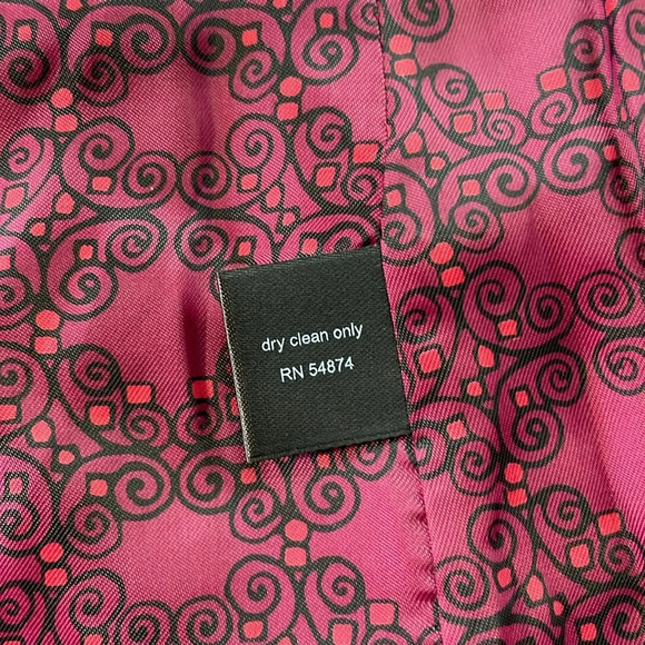 The Limited Women’s Blazer Tweed Wool Blend Long Sleeve Rust Orange Brown Size 4 - Picture 9 of 11